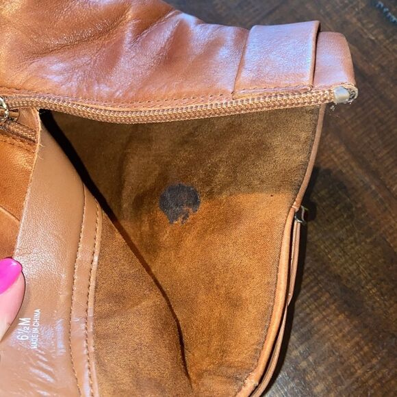 Essex Lane Cognac Colored Fall Booties Ladies 6.5 - Picture 8 of 10